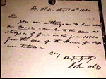 Letter from Speaker John White to William Adams