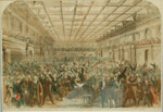 Scene in Hall of Representatives in the Announcement of N.P. Banks Jr. as Speaker