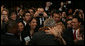 President George W. Bush is greeted enthusiastically by his audience after delivering remarks Thursday, June 26, 2008 to the National Hispanic Prayer Breakfast in Washington, D.C. The breakfast was hosted by Esperanza, one of the leading voices and faith-based organizations for Hispanic Americans. White House photo by Chris Greenberg