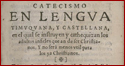 Bilingual Catechism in Spanish and Timucuan