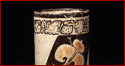 Vase with Stylized Flowers and Primary Standard Sequence Glyph Band