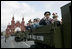 Veterans of Russia's military ride through Moscow's Red Square in a parade commemorating the end of World War II Monday, May 9, 2005.