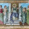 Thumbnail images of North Fireplace's Mosaic Panel Representing Law