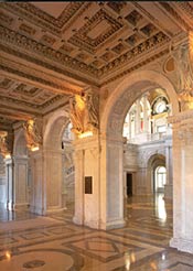 West Corridor, or Vestibule, of the Library of Congress Great Hall