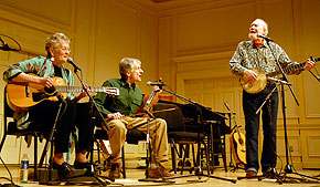 Image of Peggy, Mike, and Pete Seeger 