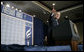 President George W. Bush takes a question from the audience at Freedom House, Wednesday, March 29, 2006 in Washington, where President Bush discussed Democracy in Iraq and thanked the Freedom House organization for their work to expand freedom around the world. White House photo by Eric Draper