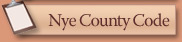 Nye County Code