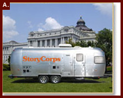StoryCorps mobile trailer at the Library of Congress