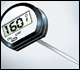 Drawing of thermistor-style digital thermometer reading 160 degrees F