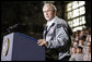 President George W. Bush delivers his remarks to U.S. Army military personnel stationed at the U.S. Army Garrison-Yongsan Wednesday, August 6, 2008, in Seoul, South Korea. White House photo by Eric Draper