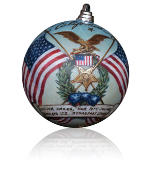 California Congressman Duncan Hunter selected artist Mark Martensen to decorate the 52nd District's ornament for the 2008 White House Christmas Tree.