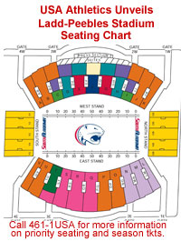 USA Athletics Unveils Ladd-Peebles Stadium Seating Chart