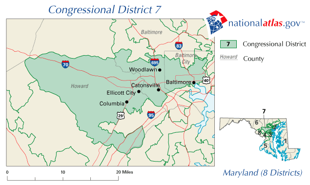Map of the 7th Congressional District