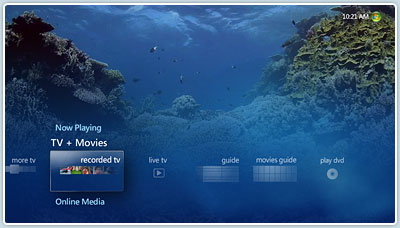 Windows Vista and Windows Media Center present visually rich entertainment experiences for movies, television and more.