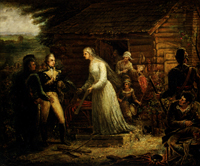 Mrs. Motte Directing Generals Marion and Lee to Burn Her Mansion to Dislodge the British