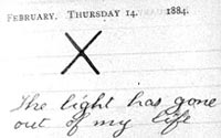 Diary entry Februrary 14, 1884