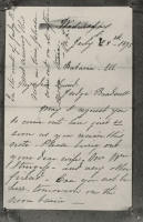 Mary Todd Lincoln letter