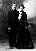 Harry "The Sundance Kid" Longbaugh and Etta Place, New York, 1901, prior to emigrating to Argentina