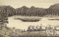 Camp 120 Eagle Lake, Sierra Nevada (1859)
