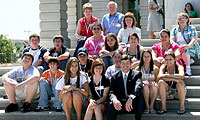 Congressman Hensarling greets students from Winnsboro ISD during their trip to Washington, D.C.