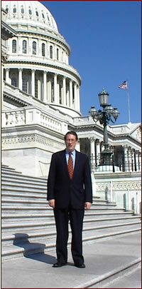 Bob Goodlatte in front of the Capitol building