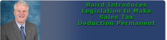 Congressman Baird Home Page