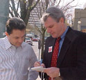 This is an image of Congressman Baird at a Town Meeting.