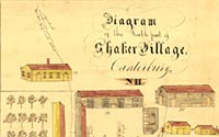 Diagram of the South Part of Shaker Village, Canterbury, NH
