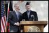 President George W. Bush and President Hamid Karzai of Afghanistan appear together Wednesday, March 1, 2006 at a joint news conference at the Presidential Palace in Kabul, Afganistan.