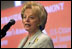 Mrs. Lynne Cheney addresses a group of naturalized American citizens during a special naturalization ceremony at the National Archives Tuesday, April 17, 2007, in Washington, D.C. White House photo by Lynden Steele