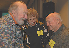 Pete Seeger, Sandra Parks, and Stetson Kennedy
