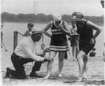 Col. Sherrell, Supt. of Public Buildings and Grounds, has issued an order that bathing suits at the Wash[ington] bathing beach must not be over six inches above the knee