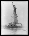 Photographic print showing Statue of Liberty enlightening the world