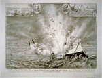 Destruction of the U. S. Battleship Maine in Havana harbor, Feb. 15th, 1898