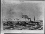 The U. States steamers, Scorpion, Spitfire, Vixen ... crossing the bar of the mouth of the Tabasco River ... June 14, 1847