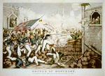 Battle of Monterey.  The Americans forcing their way to the main plaza, Sept. 23, 1846