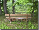 Photo of a bench / Photo credit: U.S. Fish and Wildlife Service