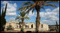 President George W. Bush visits the ruins of Capernaum Friday, Jan. 11, 2008, on the shore of the Sea of Galilee. The site, inhabited from 150 BC to AD 750, is reported to have been the home of the apostles Peter, Andrew, James and John, and according to the Book of Matthew, it was the town of Jesus, himself. White House photo by Eric Draper