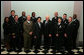 Vice President Dick Cheney and Attorney General Alberto Gonzales stands with recipients of the 2005 Public Safety Officer Medal of Valor Award in the Dwight D. Eisenhower Executive Office Building Thursday, July 14, 2005. The Medal of Valor is awarded to public safety officers cited by the Attorney General for extraordinary courage above and beyond the call of duty. White House photo by David Bohrer