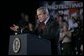 President George W. Bush gestures as he addresses an audience Wednesday, July 20, 2005 at the Port of Baltimore in Baltimore, Md., encouraging the renewal of provisions of the Patriot Act. White House photo by Eric Draper