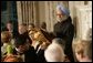 India's Prime Minister Dr. Manmohan Singh addresses guests during dinner in the State Dining Room, Monday evening, July 18, 2005, at the White House. White House photo by Carolyn Drake