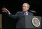 President George W. Bush delivers remarks on CAFTA-DR at Gaston College in Dallas, N.C., Friday, July 15, 2005. White House photo by Eric Draper