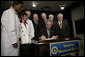 President George W. Bush signs the Patient Safety and Quality Improvement Act of 2005, at a signing ceremony Friday, July 29, 2005 at the Eisenhower Executive Office Building in Washington, D.C. White House photo by Eric Draper