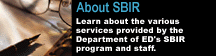 Learn about the various services provided by the Department of ED's SBIR program and staff.