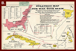 Strategic Map of Our War with Spain