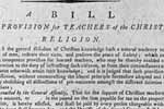 A Bill Establishing a Provision for Teachers of the Christian Religion