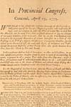 Fast Day Proclamation, April 15, 1775