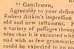 Congressional resolution, September 12, 1782, endorsing Robert Aitken's Bible...page 469