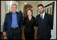 President George W. Bush and Mrs. Laura Bush welcome author Khaled Hosseini to the White House for a screening Sunday, Sept. 16, 2007, of the film adaptation of Hosseini's novel, "The Kite Runner," a fictional story of the friendship between Amir, a privileged boy, and Hassan, the son of his father's servant, in Afghanistan during the last days of the monarchy through the rule of the Taliban. Guests at the screening included: Vice President Dick Cheney; Secretary of Defense Robert Gates; Chairman of the Joint Chiefs of Staff General Peter Pace; National Security Advisor Stephen Hadley; Ambassador Said T. Jawad of Afghanistan; former U.S. Ambassador to Afghanistan, now U.S. Ambassador to the United Nations Zalmay Khalilzad; former U.S. Ambassador to Afghanistan Ronald E. Neumann; and President of the American University in Afghanistan Tom Stauffer. White House photo by David Bohrer