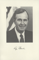 Image of the President from the invitation for the 1989 Presidential Inauguration.